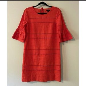J Crew Red Eyelet Dress